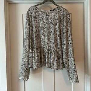Dalmatian Peplum Blouse